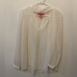 Catherine Malandrino sheer top.